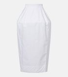Róhe Cotton poplin midi skirt