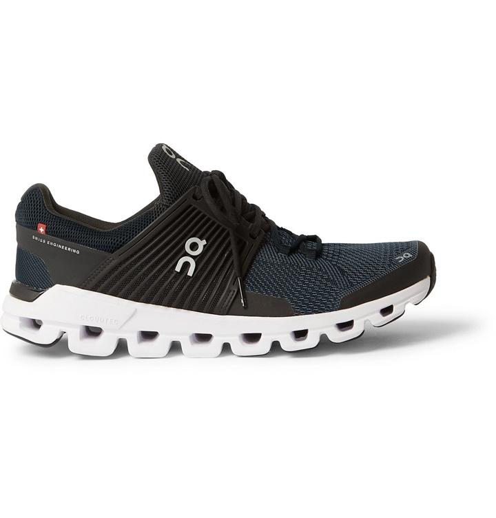 Photo: On - Cloudswift Rubber-Trimmed Mesh Running Sneakers - Black