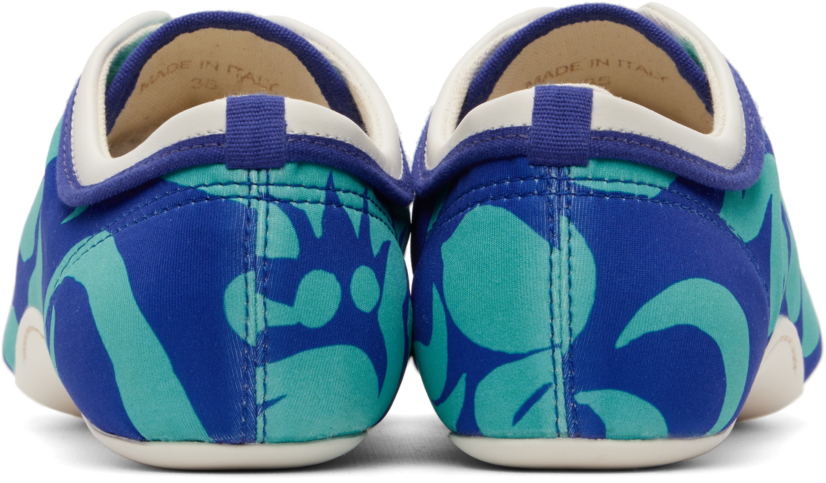 Dries Van Noten Blue Soft & Slim Climbing Ballerina Sneakers