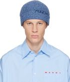 Marni Navy Wool Beanie