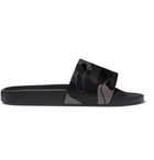 Valentino - Valentino Garavani Camouflage-Print Rubber Slides - Men - Black