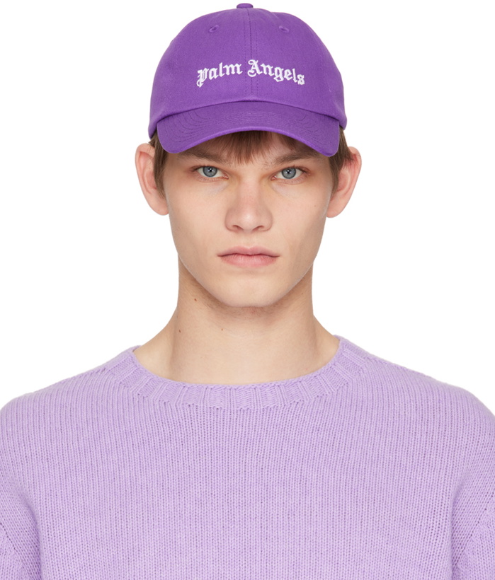 Photo: Palm Angels Purple Logo Cap