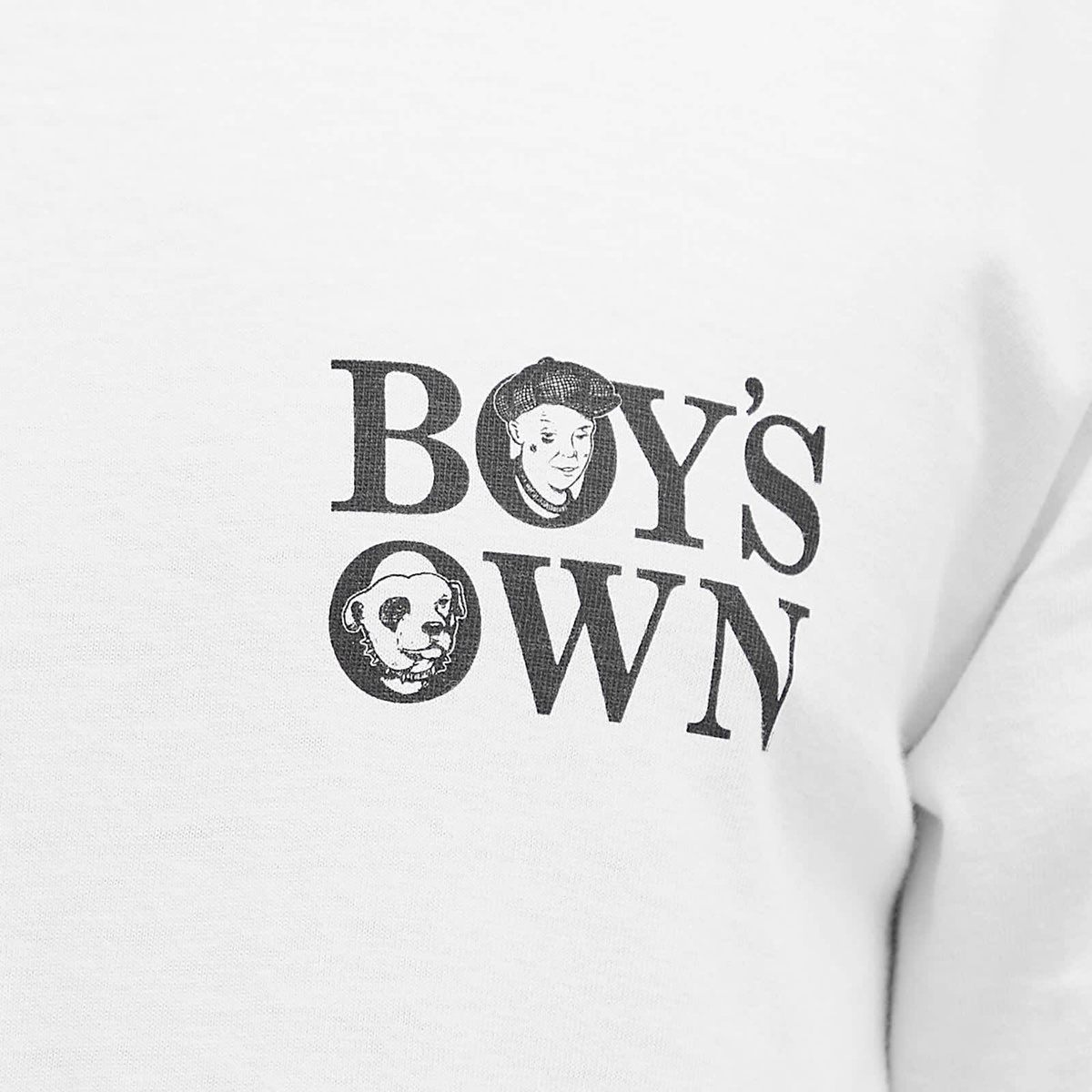 Boys Own Men's The Charts Print T Shirt in White/Red