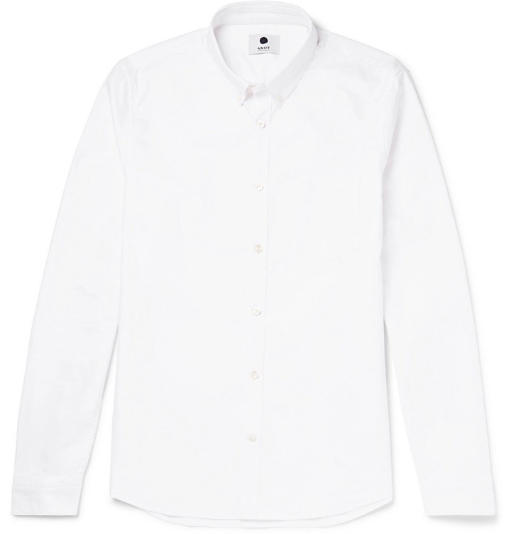 Photo: NN07 - Sixten Slim-Fit Button-Down Collar Cotton Oxford Shirt - Men - White