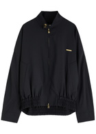 Darkpark Lee Wool Bomber Jacket Dark Blue