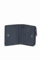 Diesel Zipped leather card holder - Zip-Round Wallets Mens in Blue