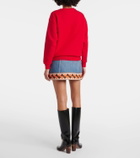 Valentino Printed cotton jersey sweatshirt
