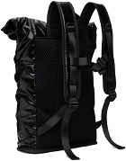 RAINS Black Sibu Rolltop Backpack