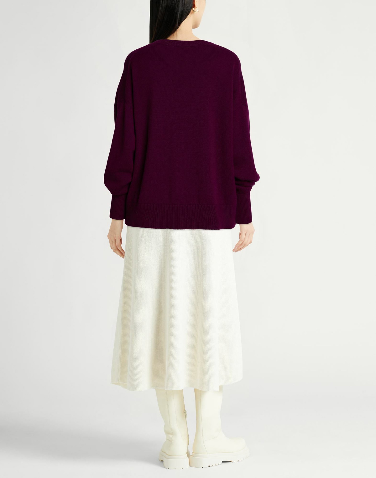 Annagreta Womens Sweater Plum