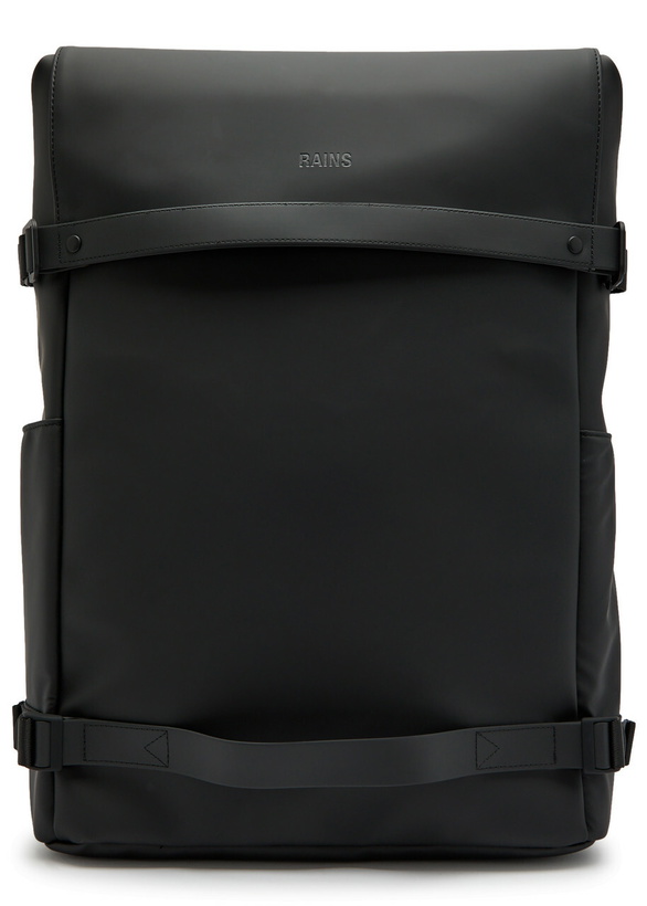 Photo: Rains Otg Waterproof Backpack - Black - One Size