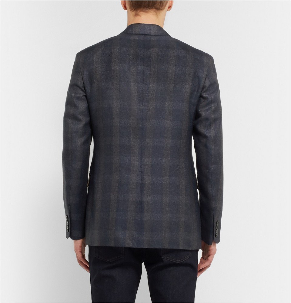 Berluti - Navy Wool, Linen and Silk-Blend Blazer - Men - Navy Berluti