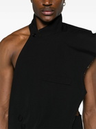 MLGA Black Deconstructed Asymmetric Jacket