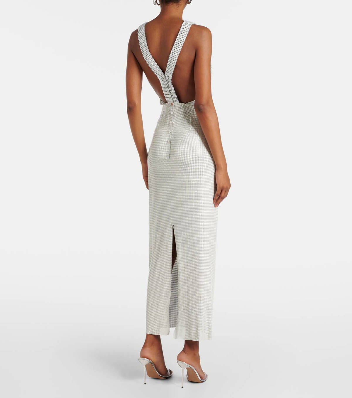 3 quarter sleeve long dress Ever-Pretty Shiny 3/4 Sleeves Sequin Bodice Maxi Evening Dress main image 0