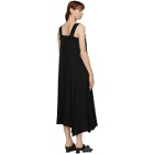 Yohji Yamamoto Black Wool Suspender Dress