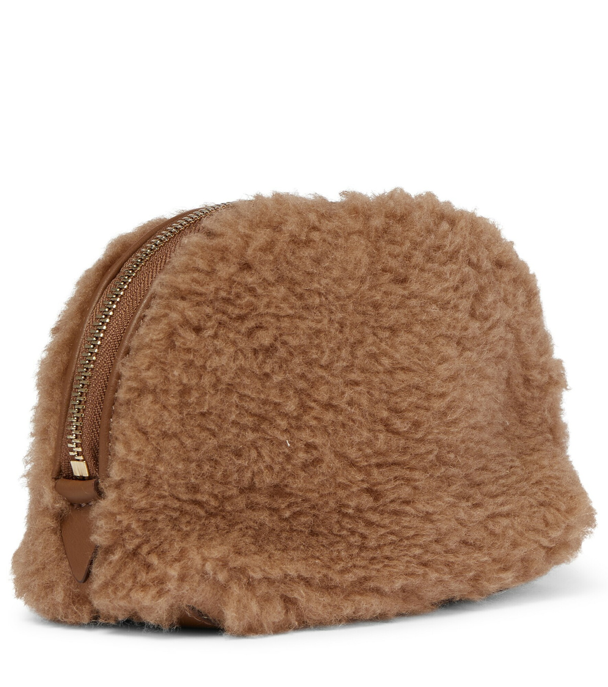 Max Mara - Casy camel hair and silk clutch