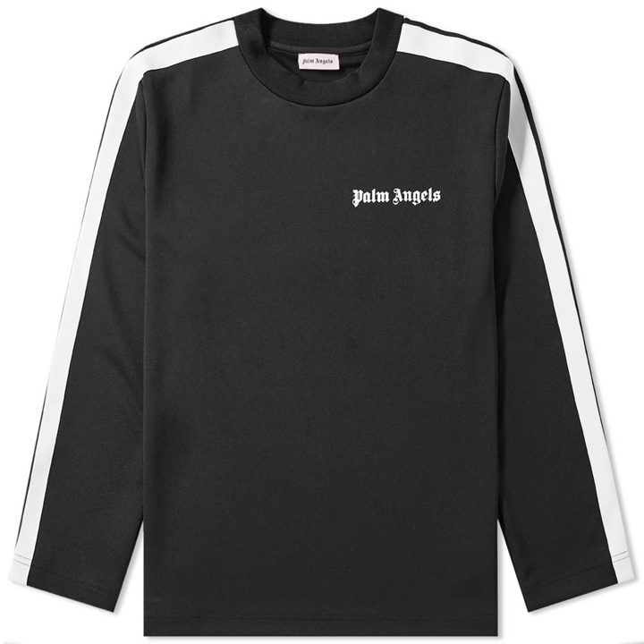 Photo: Palm Angels Long Sleeve Track Tee Black