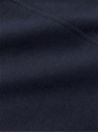 Hanro - Slim-Fit Cotton-Blend Jersey Zip-Up Sweatshirt - Blue
