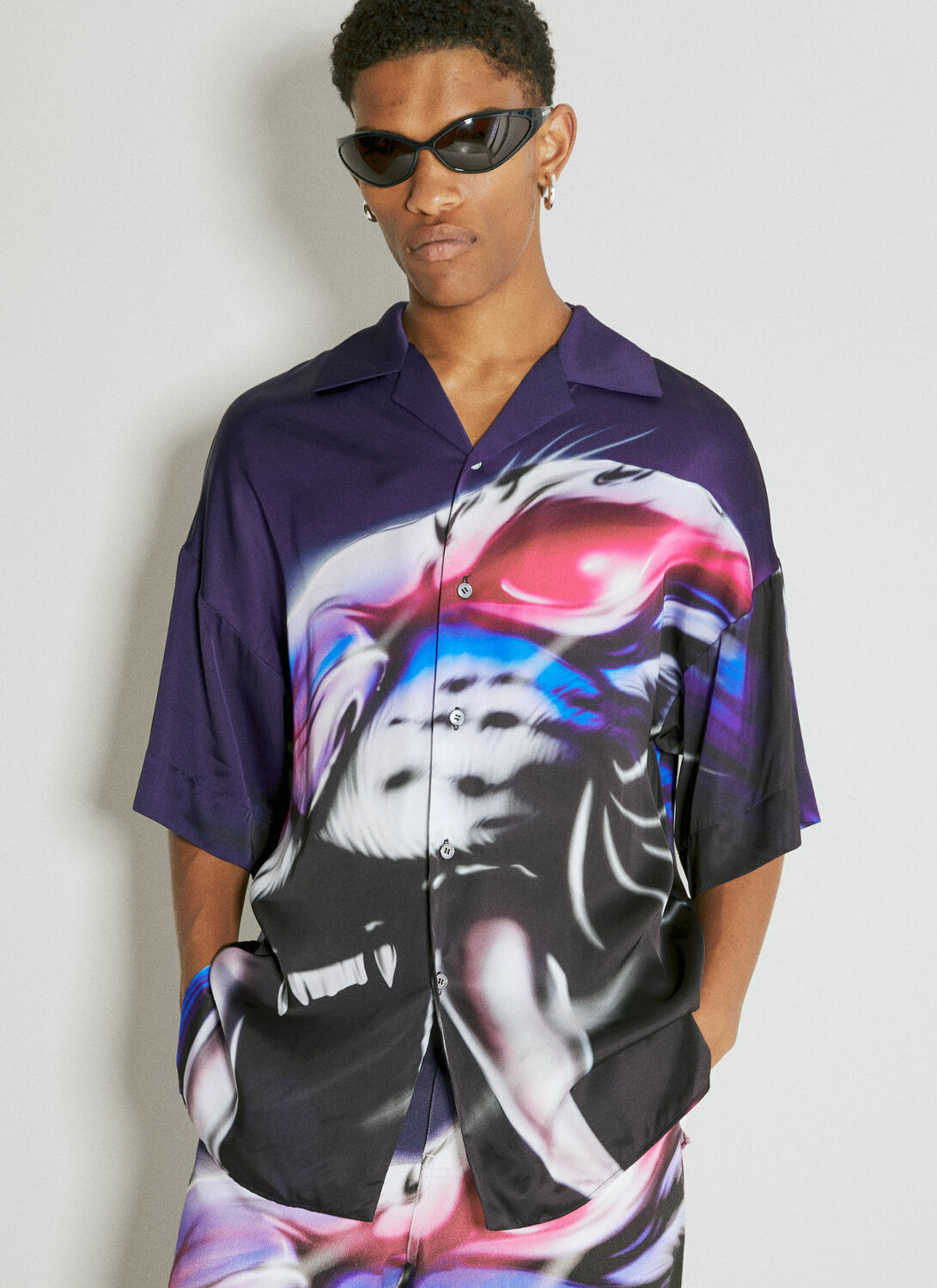 Gerrit Jacob Satin Graphic Shirt