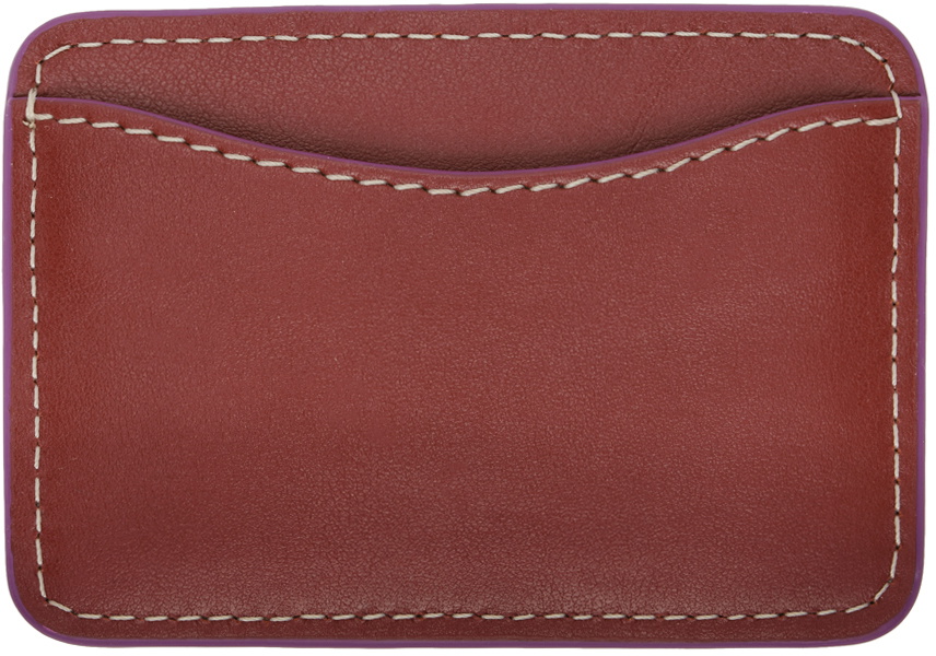 See by Chloé Beige & Red Layers Card Holder