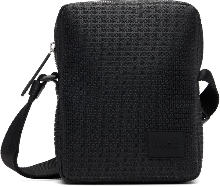 Photo: Hugo Black Embossed-Logo Bag