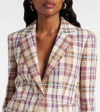 Veronica Beard Tyra plaid cotton-blend blazer