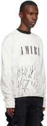 AMIRI White Cracked Sweatshirt