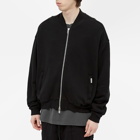 Represent Men's Jersey Bomber Jacket in Jet Black