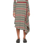 JW Anderson Multicolor Striped Rib Infinity Skirt