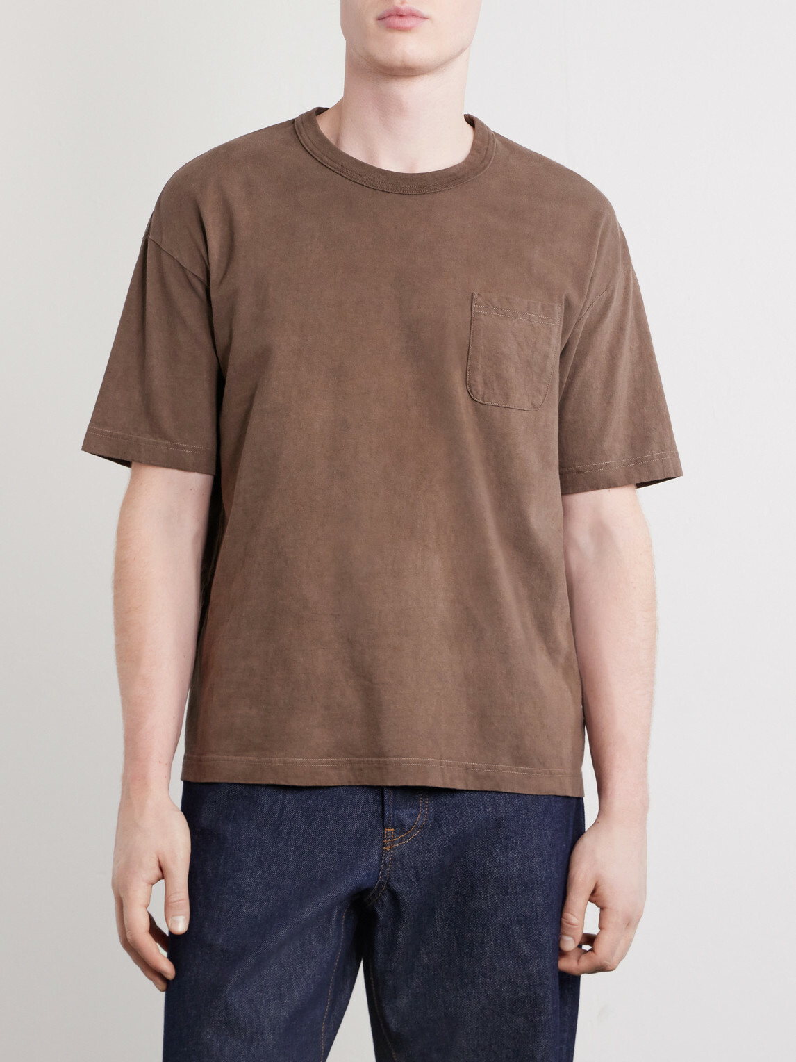 Visvim - Cotton-Jersey T-Shirt - Brown