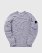 Stone Island Sweat Shirt Brushed Cotton Fleece, Garment Dyed Purple - Mens - Sweatshirts
