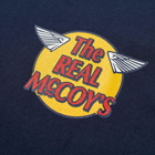 The Real McCoy's Men's Logo T-Shirt in Navy