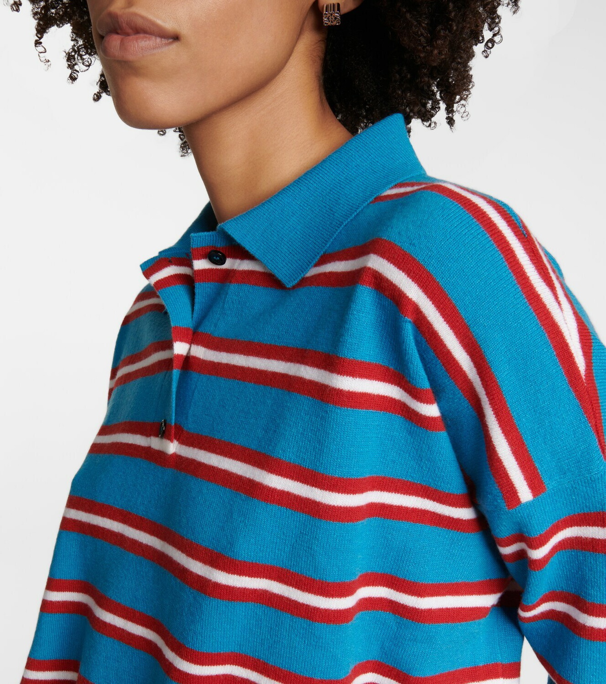Loewe - Striped wool polo top Loewe Loewe - Striped wool polo top Loewe