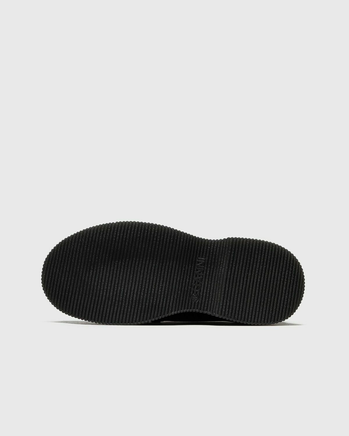 Ganni Creepers Wallaby Zip Mens Dressed Tonal Black Boots
