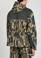 Malbon Tour Divot Waterproof Camouflage Hooded Nylon Jacket Multicoloured
