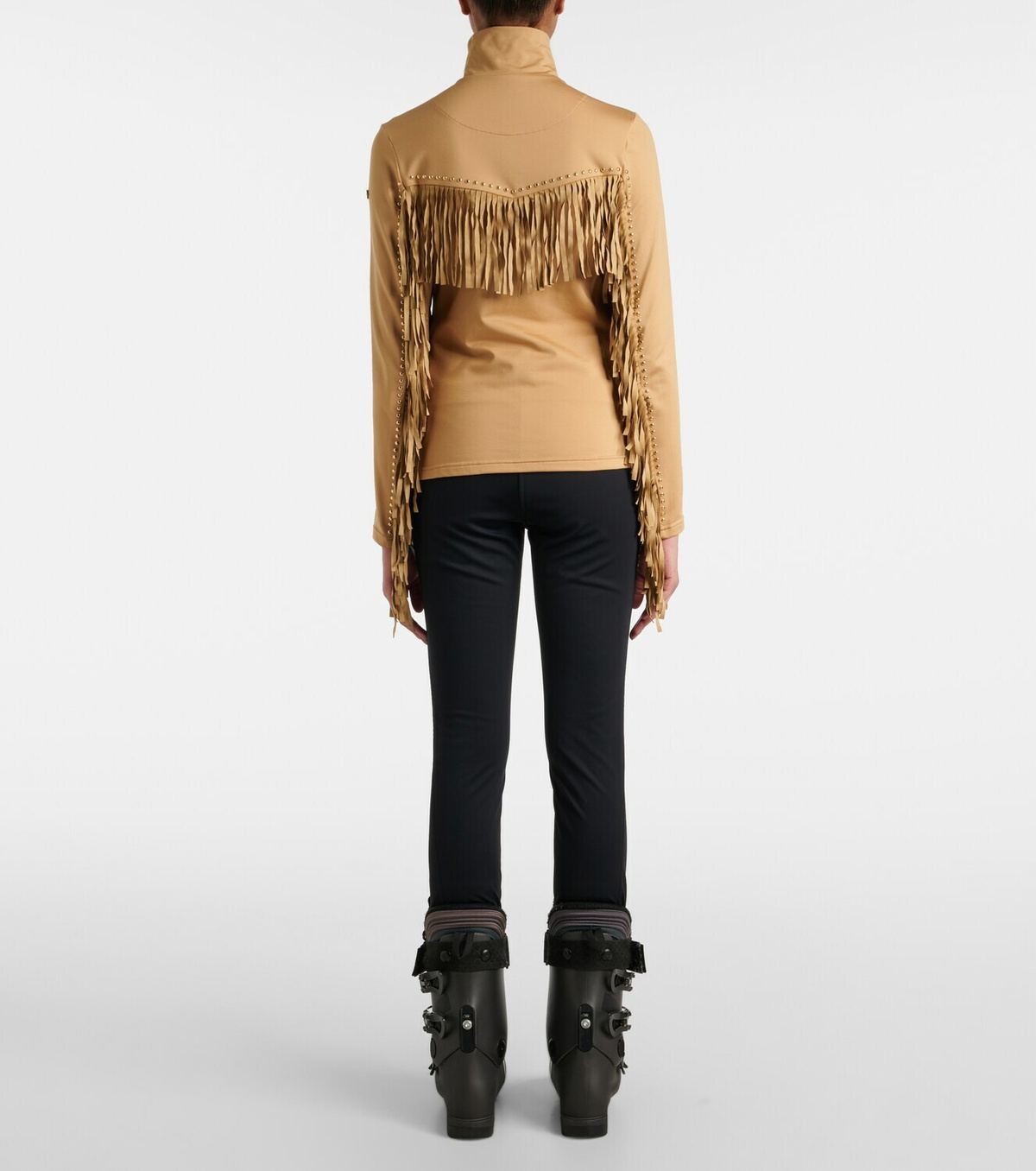 Goldbergh Whisper studded fringed ski top