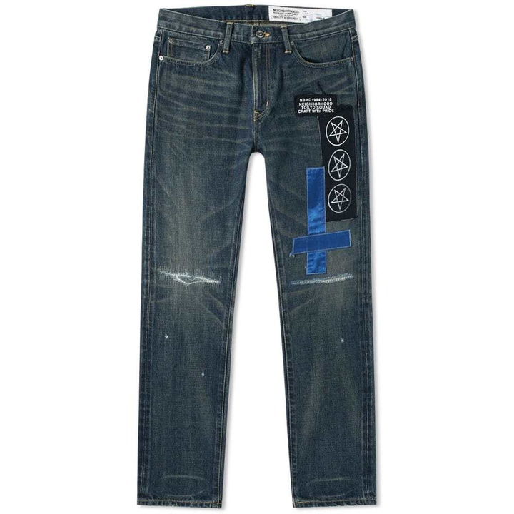 Photo: Neighborhood Metal Savage 2 Deep Narrow Jean Blue