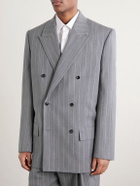 Bottega Veneta - Pinstriped Wool Blazer - Gray