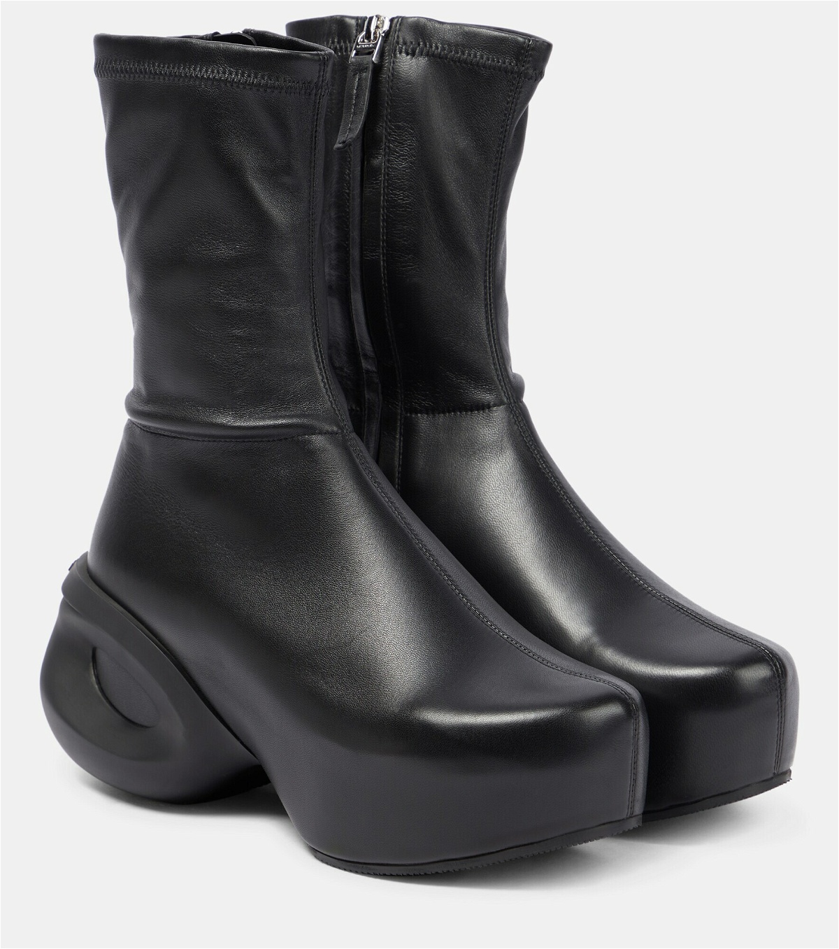 Givenchy - G leather clog ankle boots Givenchy