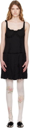 OPEN YY Black Flapper Pleats Midi Dress