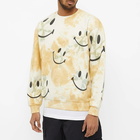 Market Men's Smiley Shibori Dye Crew Sweat in Cream