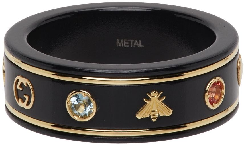 Icon ring with gemstones on sale gucci