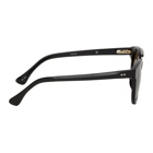 Dries Van Noten Black and Brown Linda Farrow Edition Aviator Sunglasses