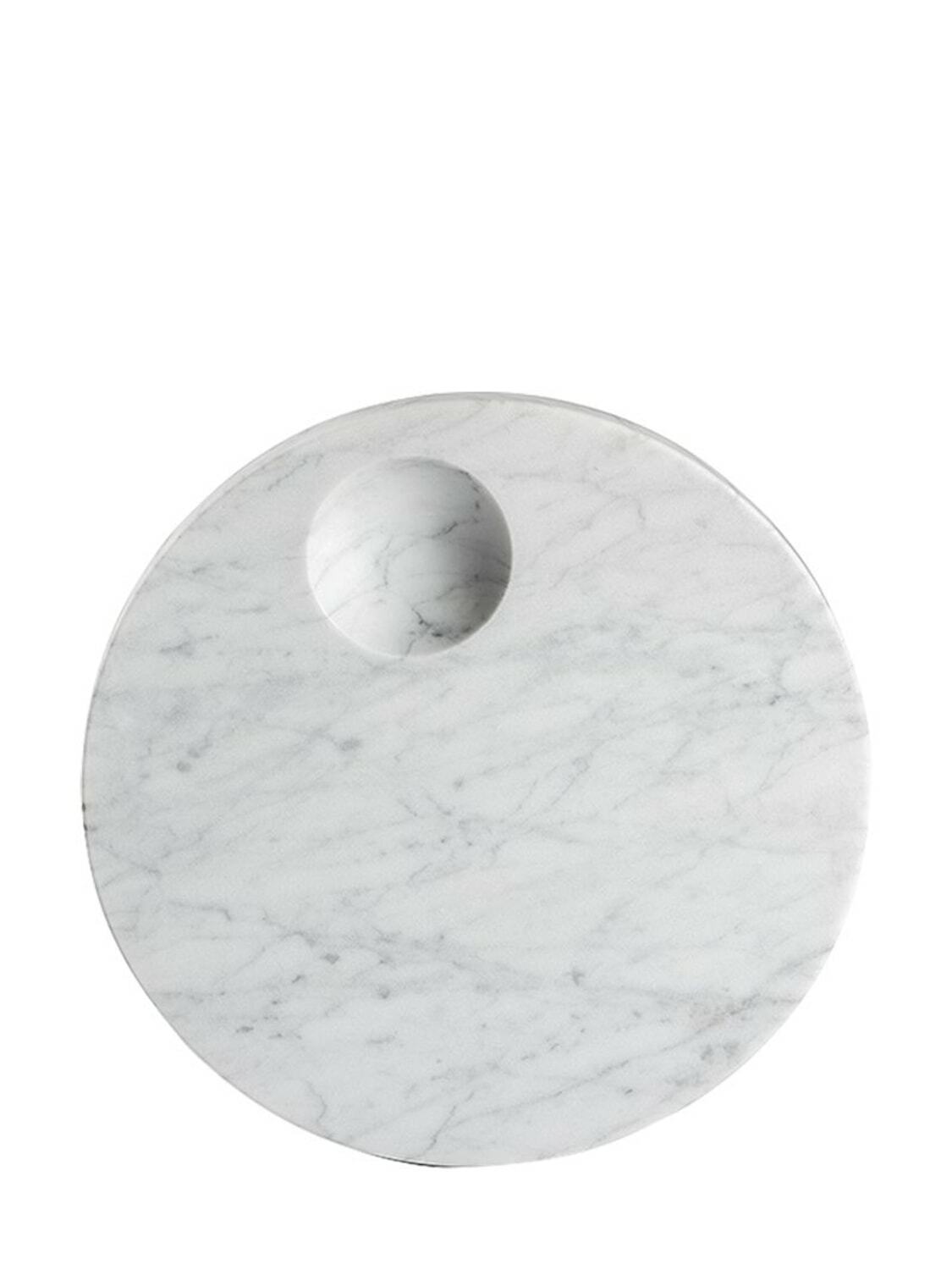 SALVATORI - Ellipse Carrara Marble Tray