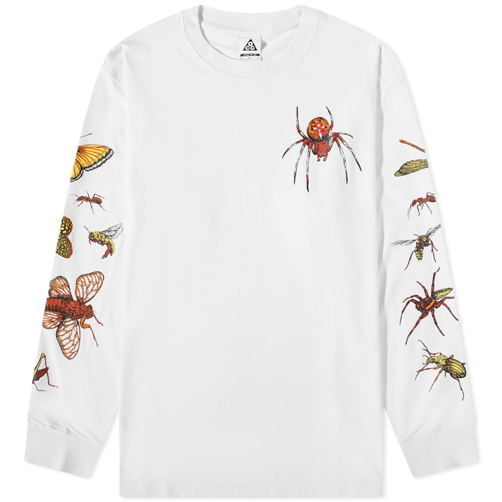 Photo: Nike Men's ACG Long Sleeve Insects T-Shirt in Summit White