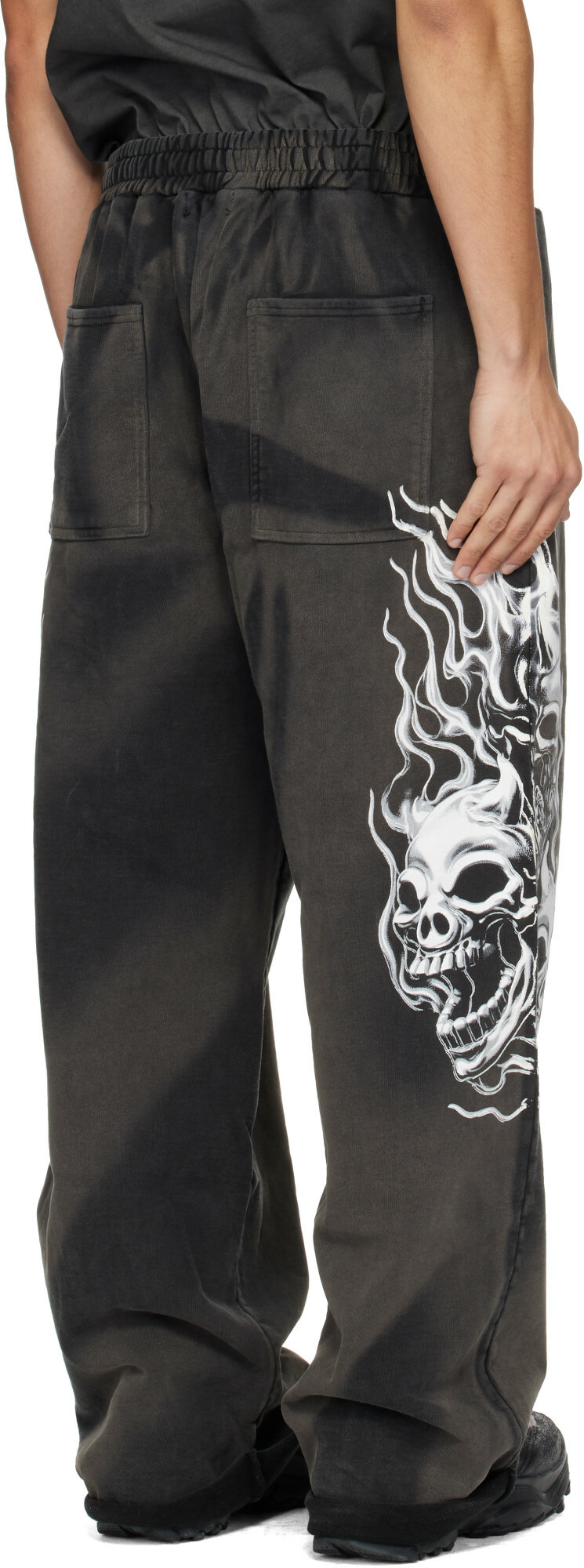 Thug Club Black Six Riding Skull Sweatpants