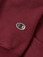 Champion - Organic Cotton-Blend Jersey Hoodie - Red