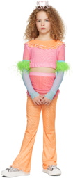 Poster Girl SSENSE Exclusive Kids Orange & Pink Elenora Long Sleeve T-Shirt