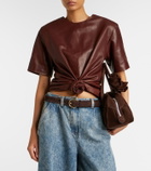 Magda Butrym Cropped leather top