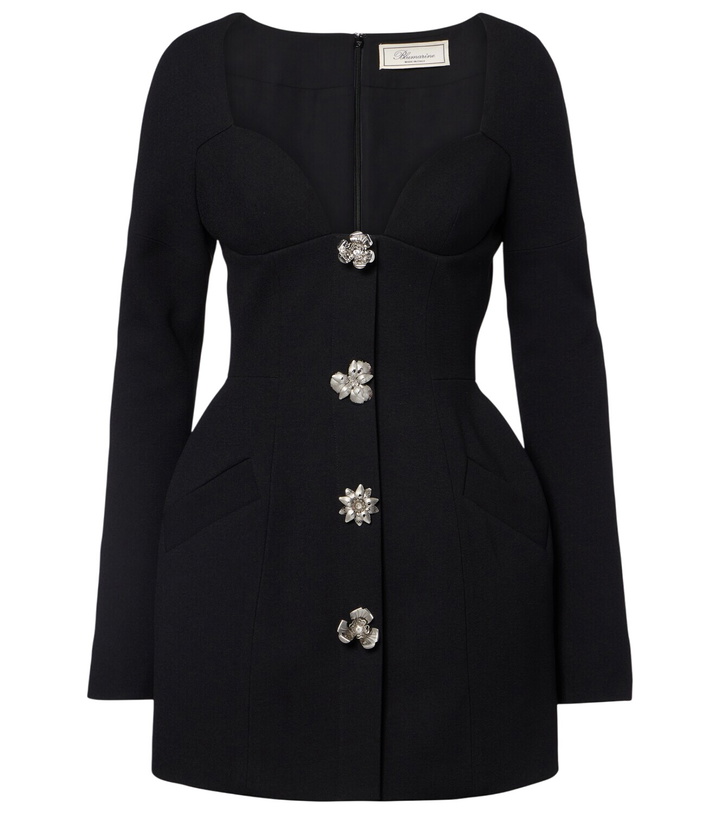 Photo: Blumarine Embellished crêpe minidress