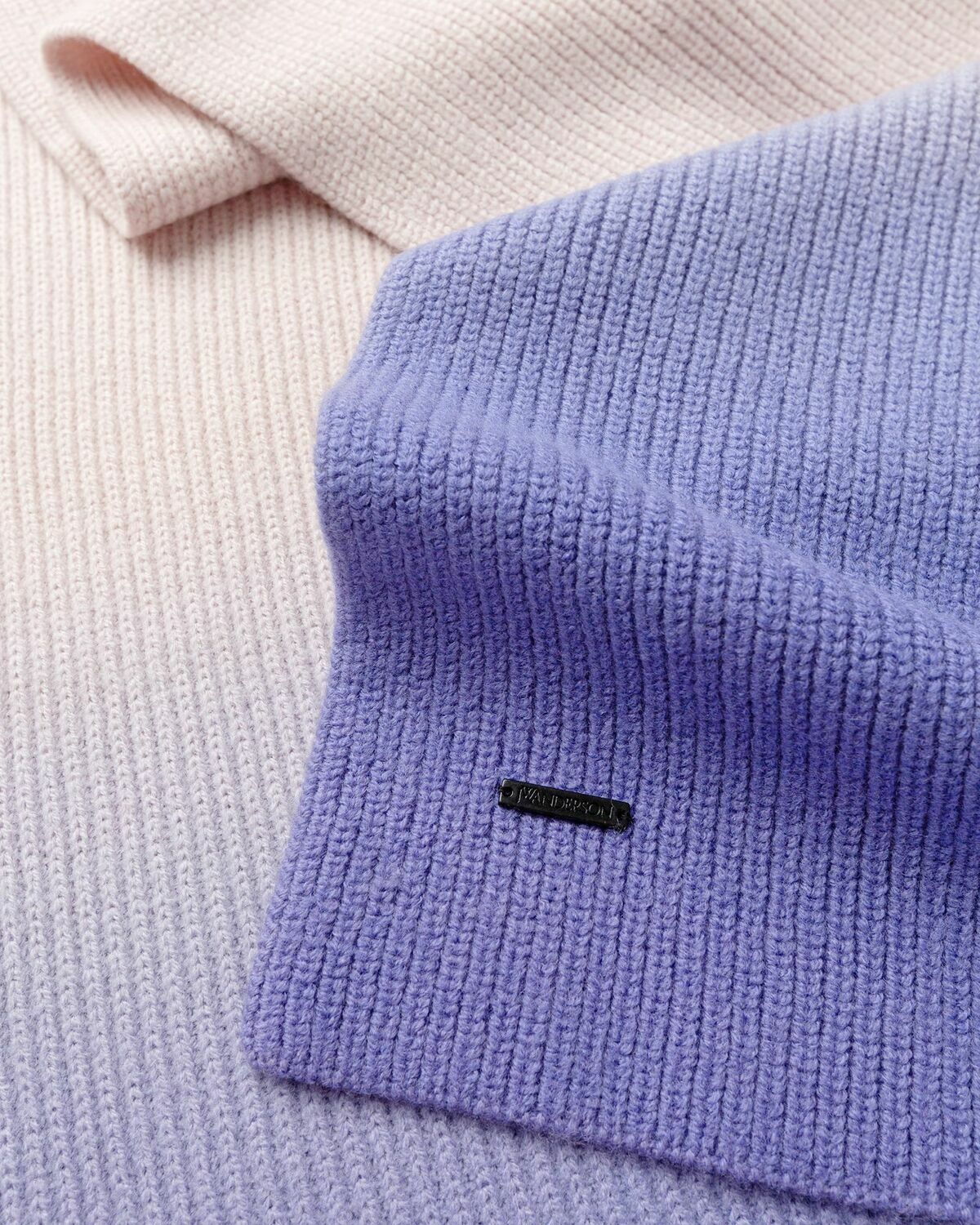 Jw Anderson Gradient Scarf Purple Scarves
